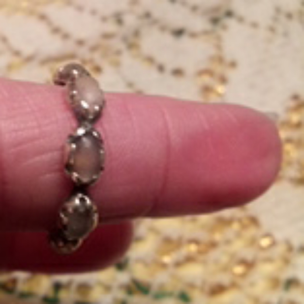 Moonstone eternity ring